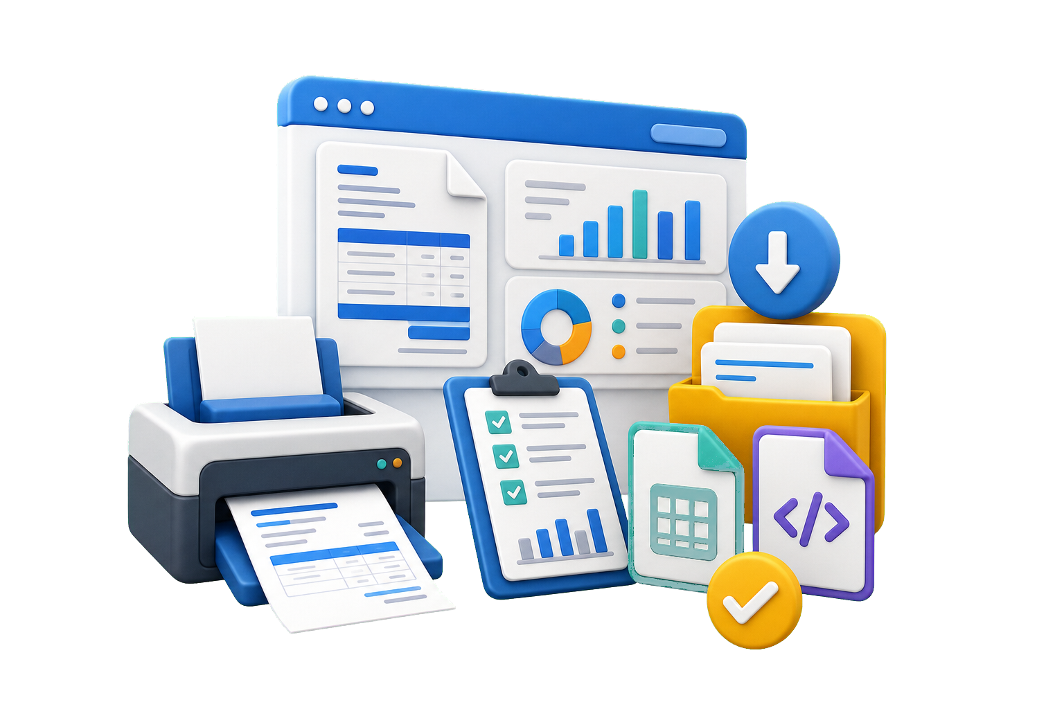 3D sales bill print report and export workflow 3D sales bill print report and export workflow